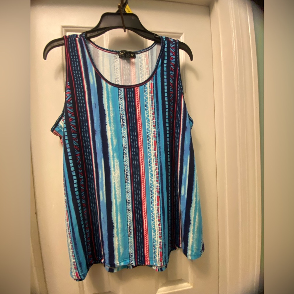 Multicolor Striped Sleeveless Top